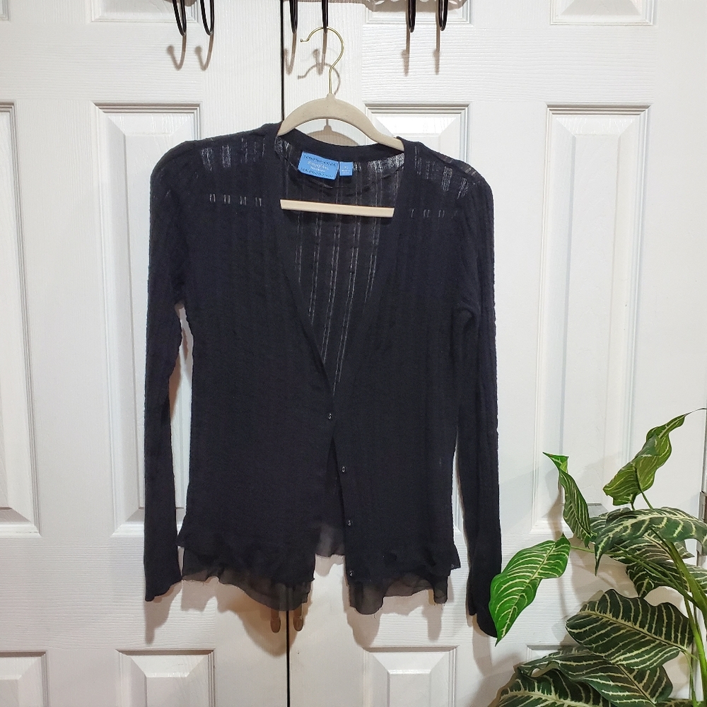 Simply Vera Wang Petite black cardigan